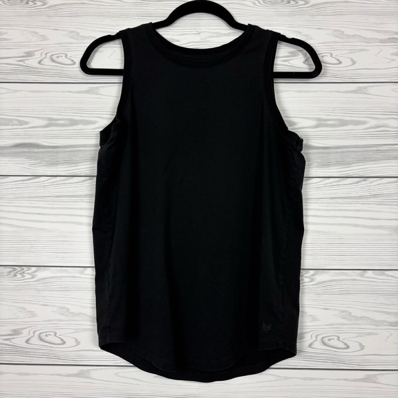 Buttercloth Tops - Buttercloth Black Regular Fit Tank Top Size Medium Knit